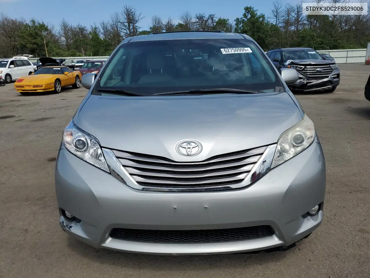 2015 Toyota Sienna Xle VIN: 5TDYK3DC2FS529006 Lot: 62750995