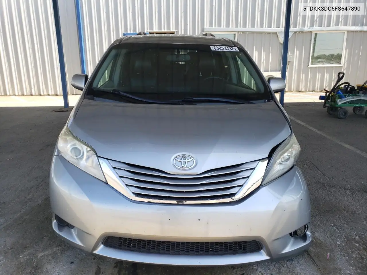 2015 Toyota Sienna Le VIN: 5TDKK3DC6FS647890 Lot: 63033435