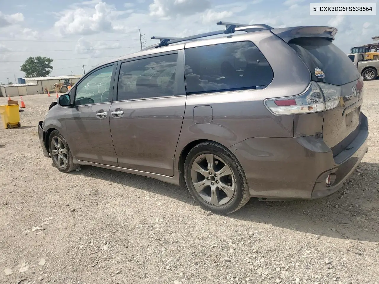 2015 Toyota Sienna Sport VIN: 5TDXK3DC6FS638564 Lot: 63034605