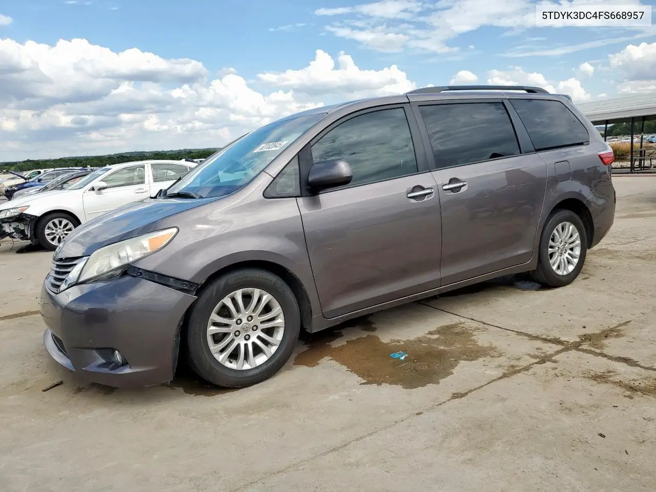 2015 Toyota Sienna Xle VIN: 5TDYK3DC4FS668957 Lot: 63102645