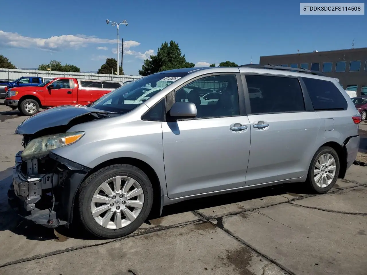 2015 Toyota Sienna Xle VIN: 5TDDK3DC2FS114508 Lot: 63118805