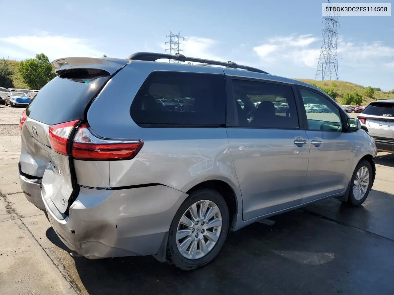 2015 Toyota Sienna Xle VIN: 5TDDK3DC2FS114508 Lot: 63118805