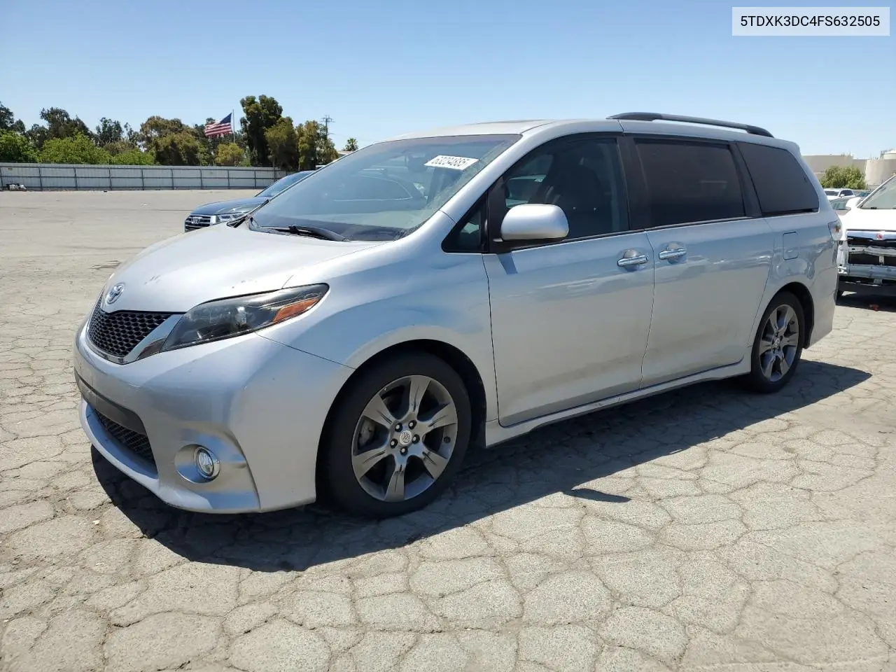 2015 Toyota Sienna Sport VIN: 5TDXK3DC4FS632505 Lot: 63234885