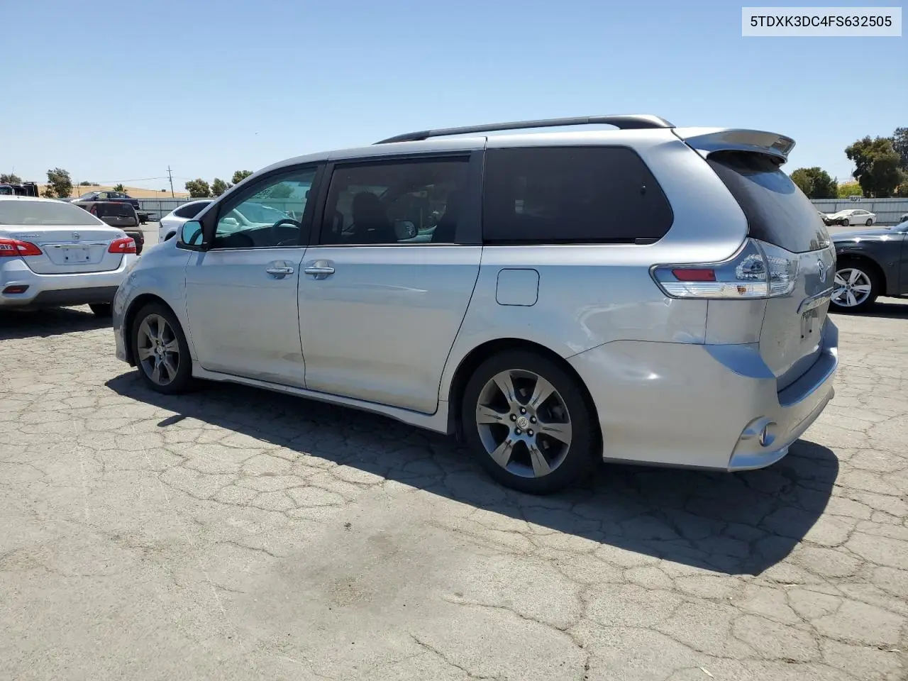 2015 Toyota Sienna Sport VIN: 5TDXK3DC4FS632505 Lot: 63234885