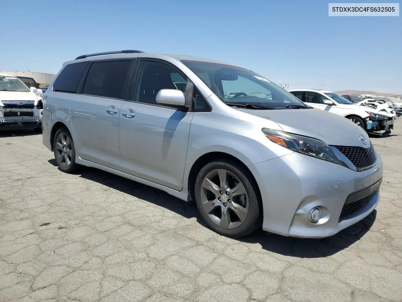 2015 Toyota Sienna Sport VIN: 5TDXK3DC4FS632505 Lot: 63234885
