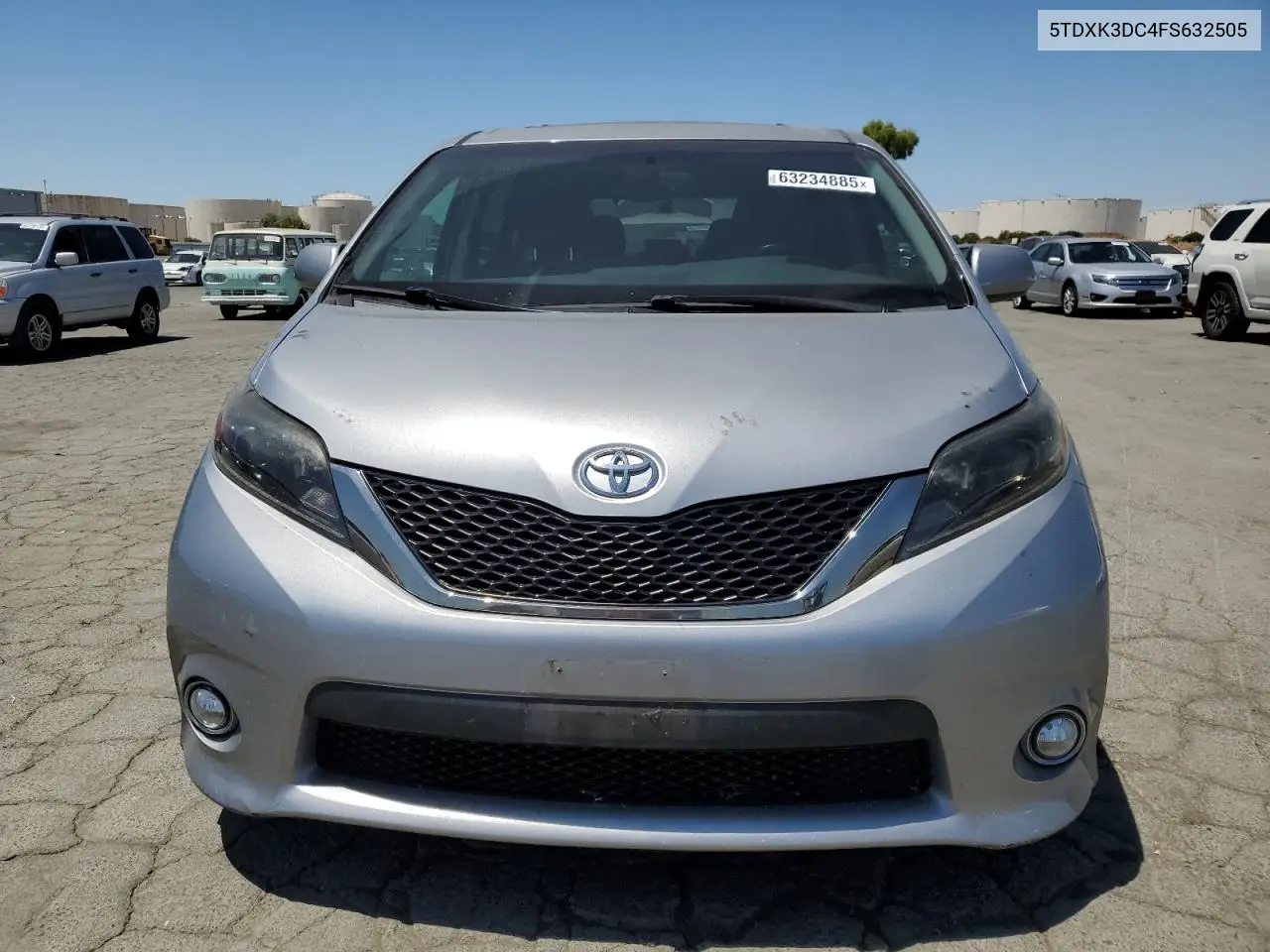 2015 Toyota Sienna Sport VIN: 5TDXK3DC4FS632505 Lot: 63234885