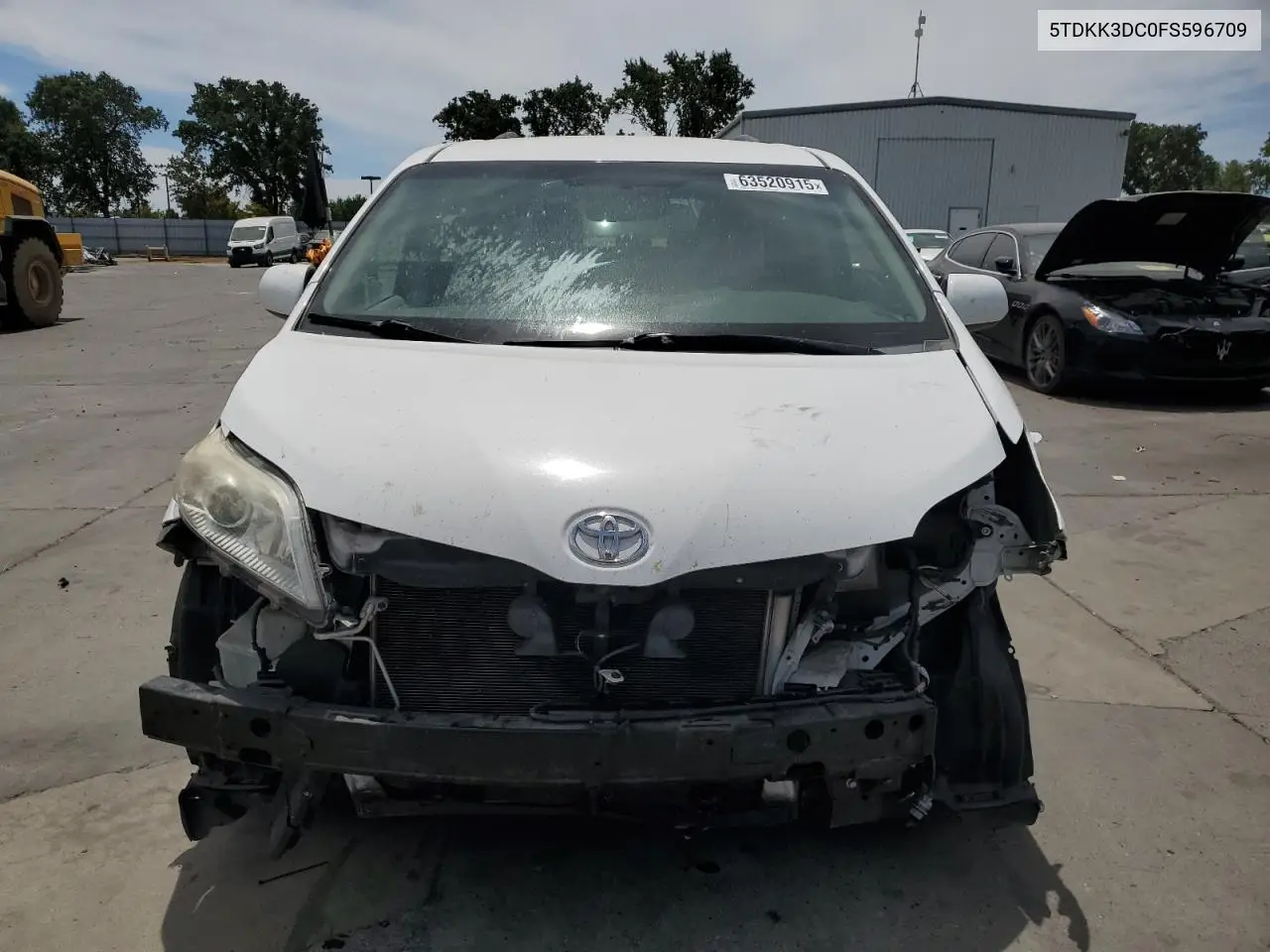 2015 Toyota Sienna Le VIN: 5TDKK3DC0FS596709 Lot: 63520915