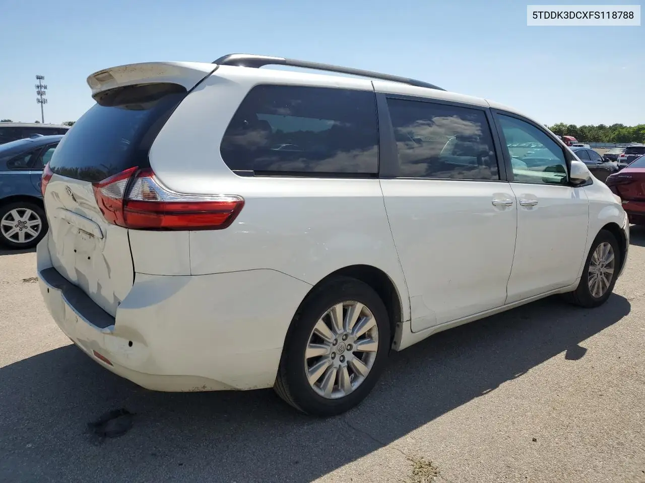 2015 Toyota Sienna Xle VIN: 5TDDK3DCXFS118788 Lot: 63985925