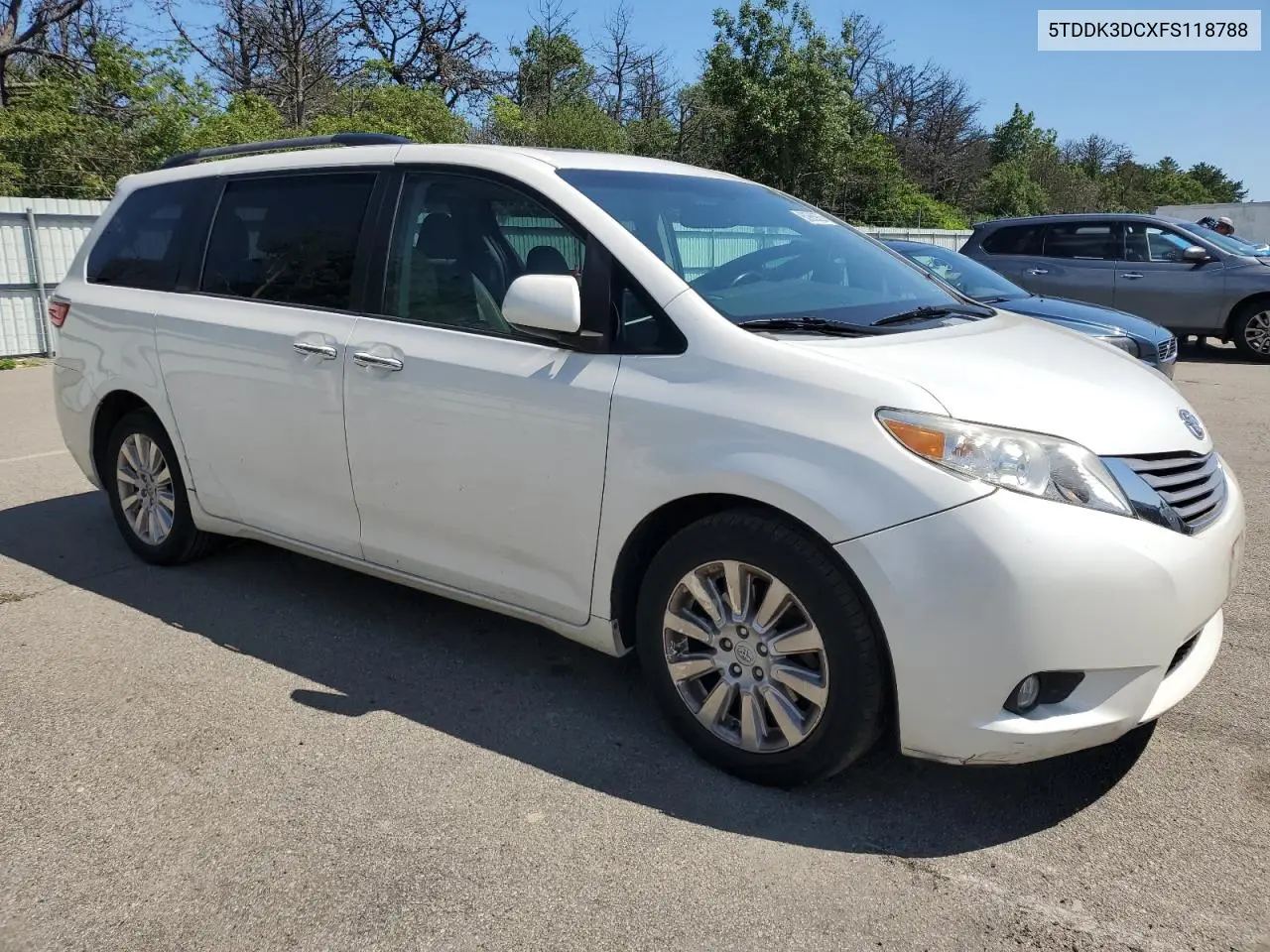 2015 Toyota Sienna Xle VIN: 5TDDK3DCXFS118788 Lot: 63985925