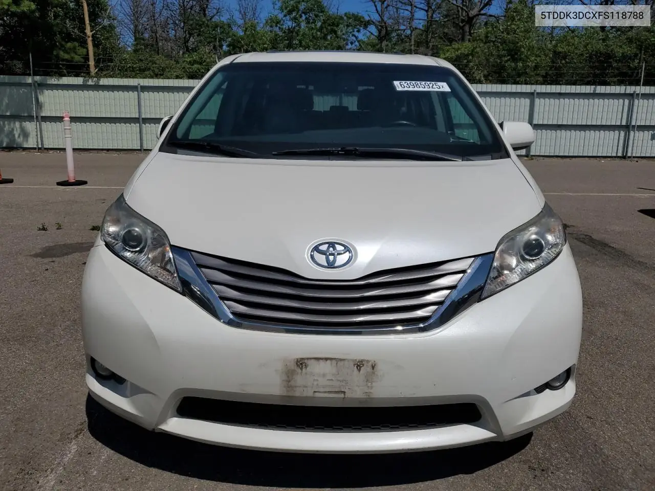 2015 Toyota Sienna Xle VIN: 5TDDK3DCXFS118788 Lot: 63985925