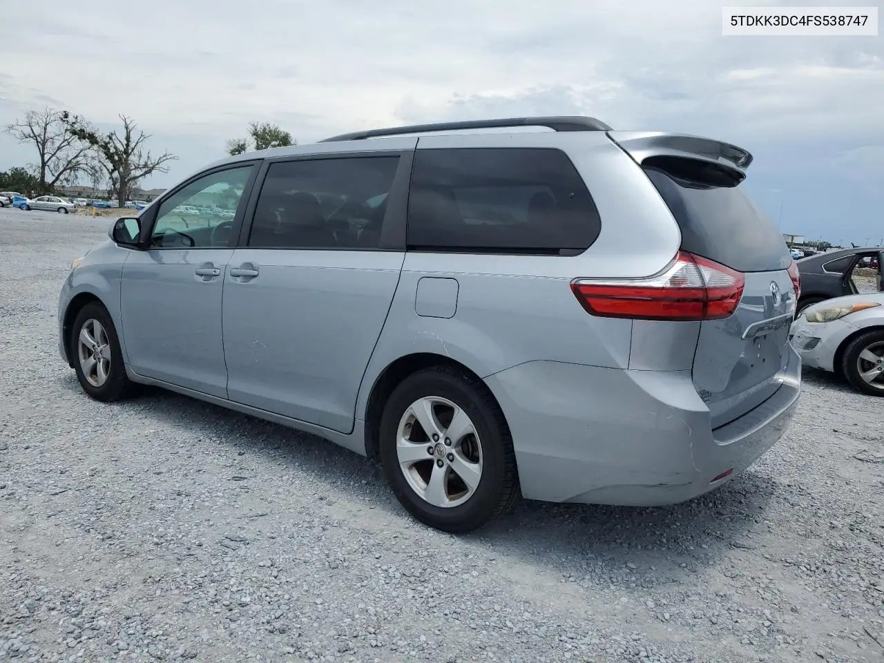 2015 Toyota Sienna Le VIN: 5TDKK3DC4FS538747 Lot: 64801115