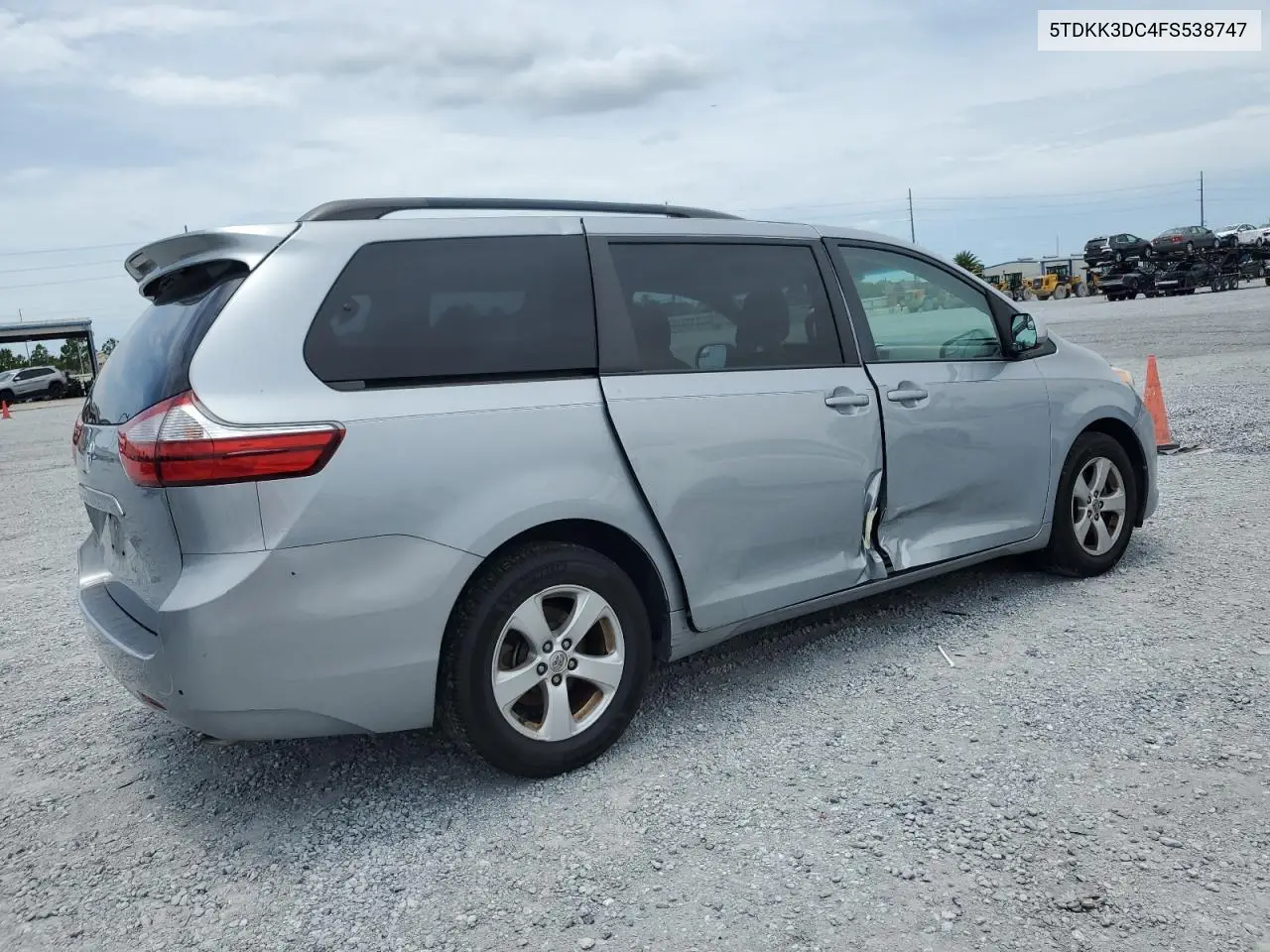 2015 Toyota Sienna Le VIN: 5TDKK3DC4FS538747 Lot: 64801115