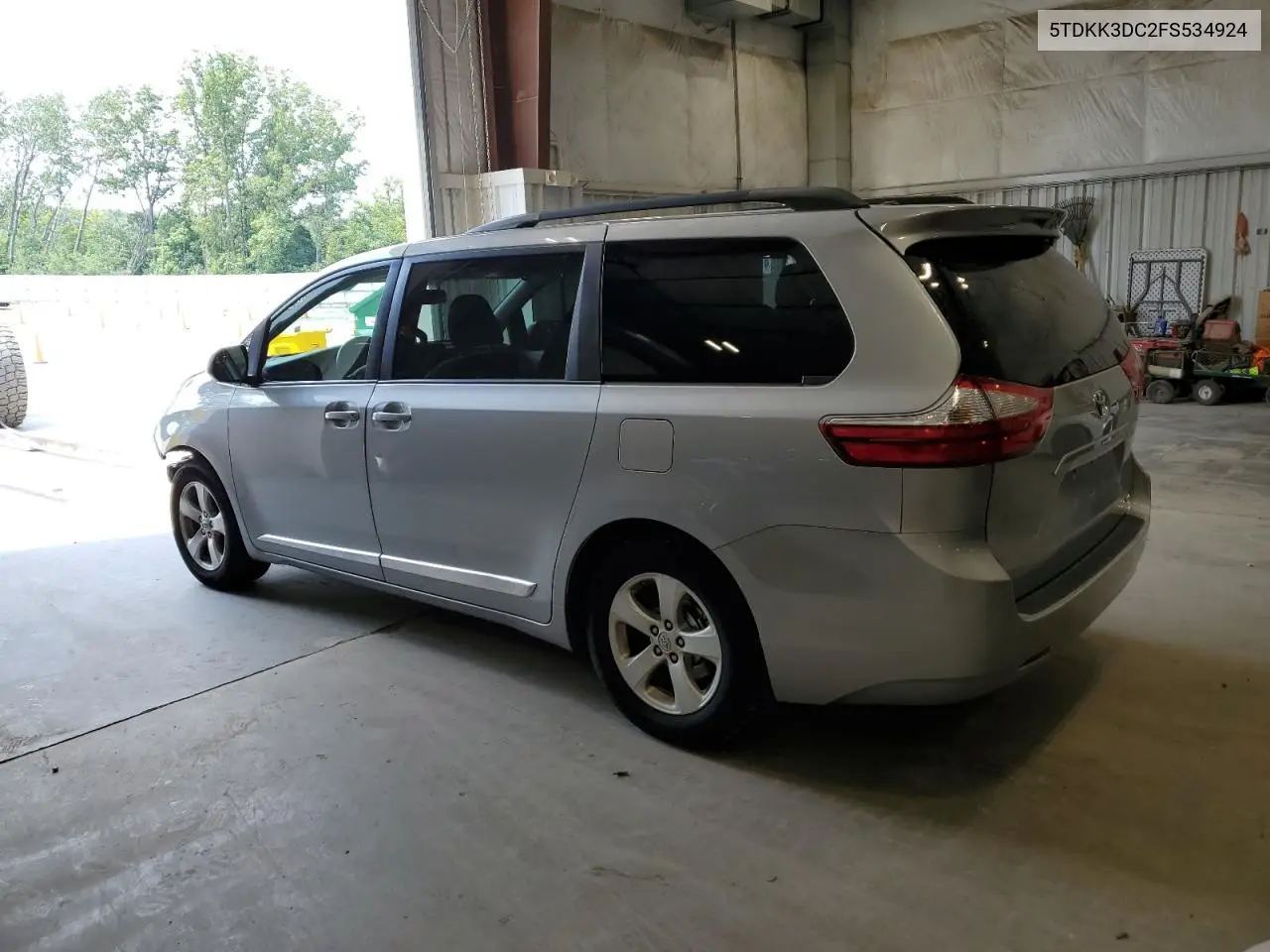 2015 Toyota Sienna Le VIN: 5TDKK3DC2FS534924 Lot: 65187265