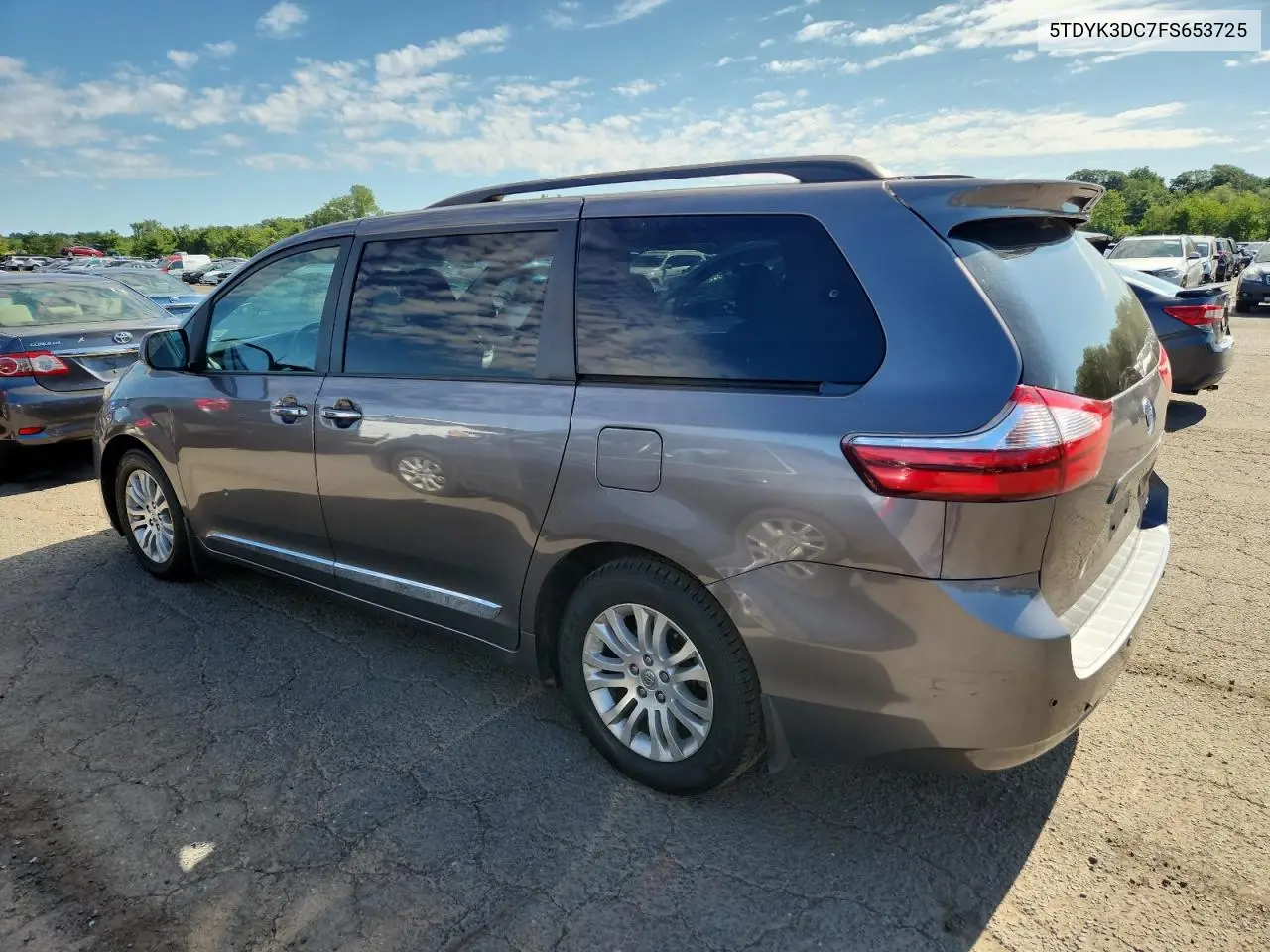 2015 Toyota Sienna Xle VIN: 5TDYK3DC7FS653725 Lot: 65627155