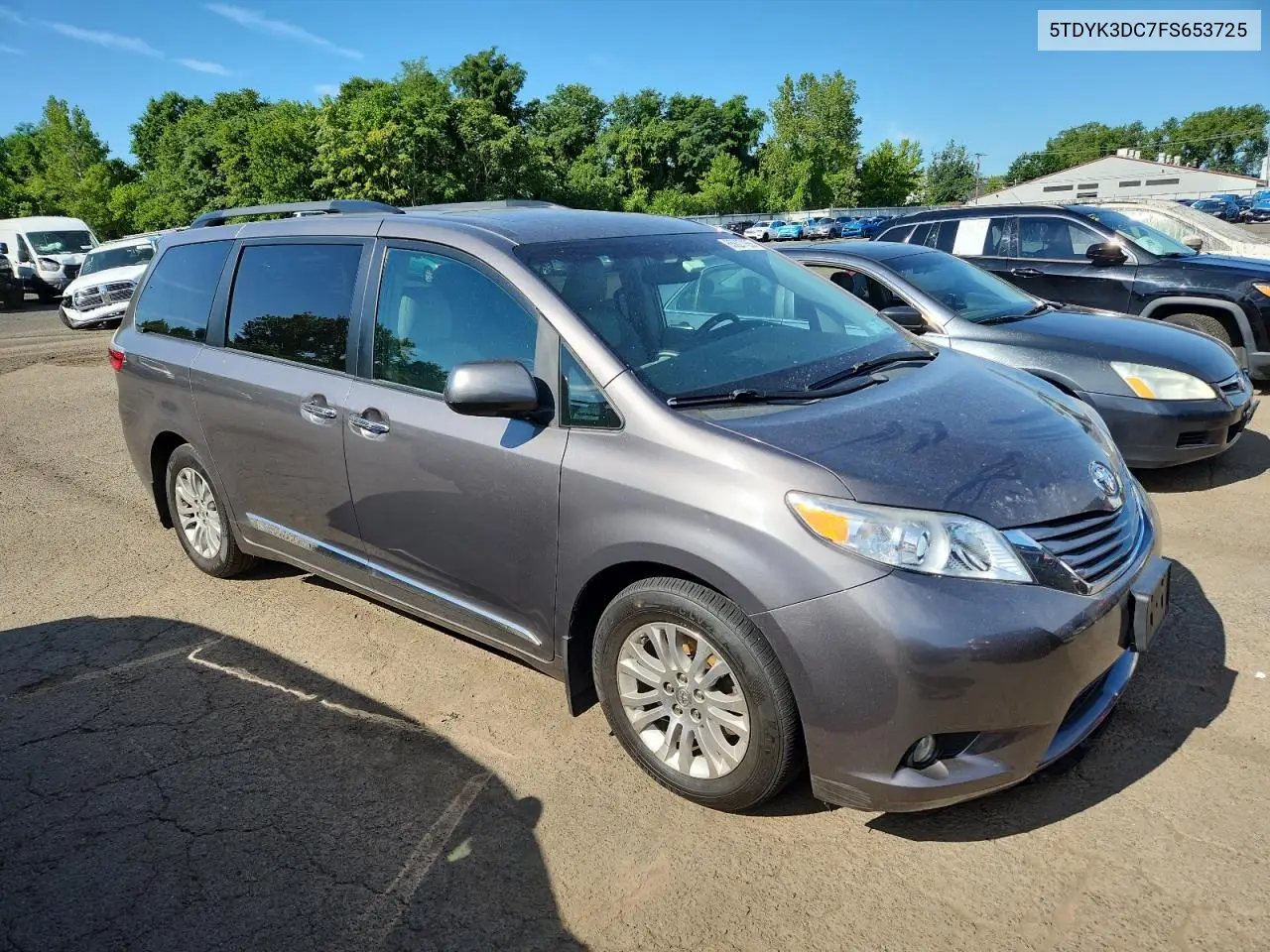 2015 Toyota Sienna Xle VIN: 5TDYK3DC7FS653725 Lot: 65627155