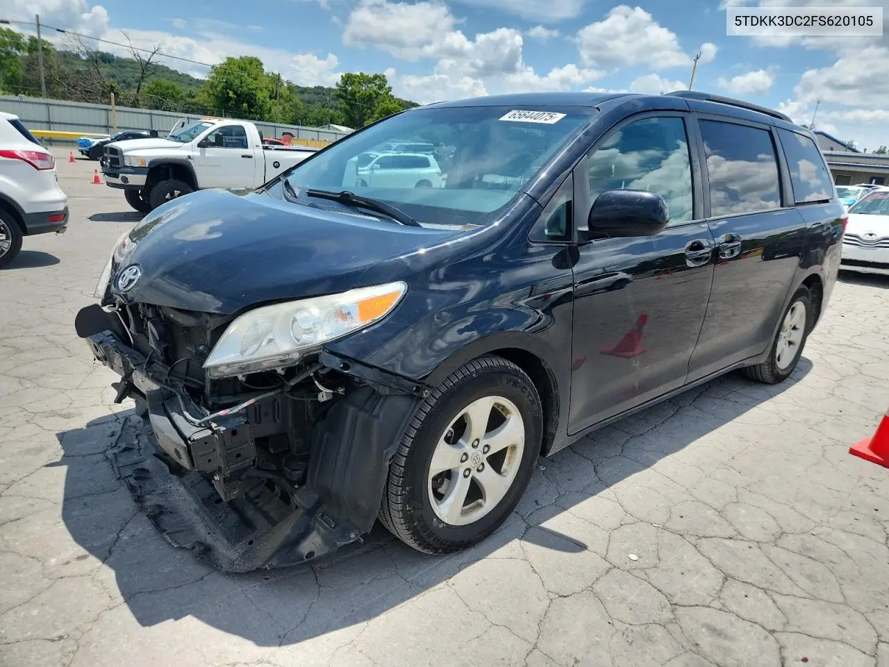 2015 Toyota Sienna Le VIN: 5TDKK3DC2FS620105 Lot: 65644075