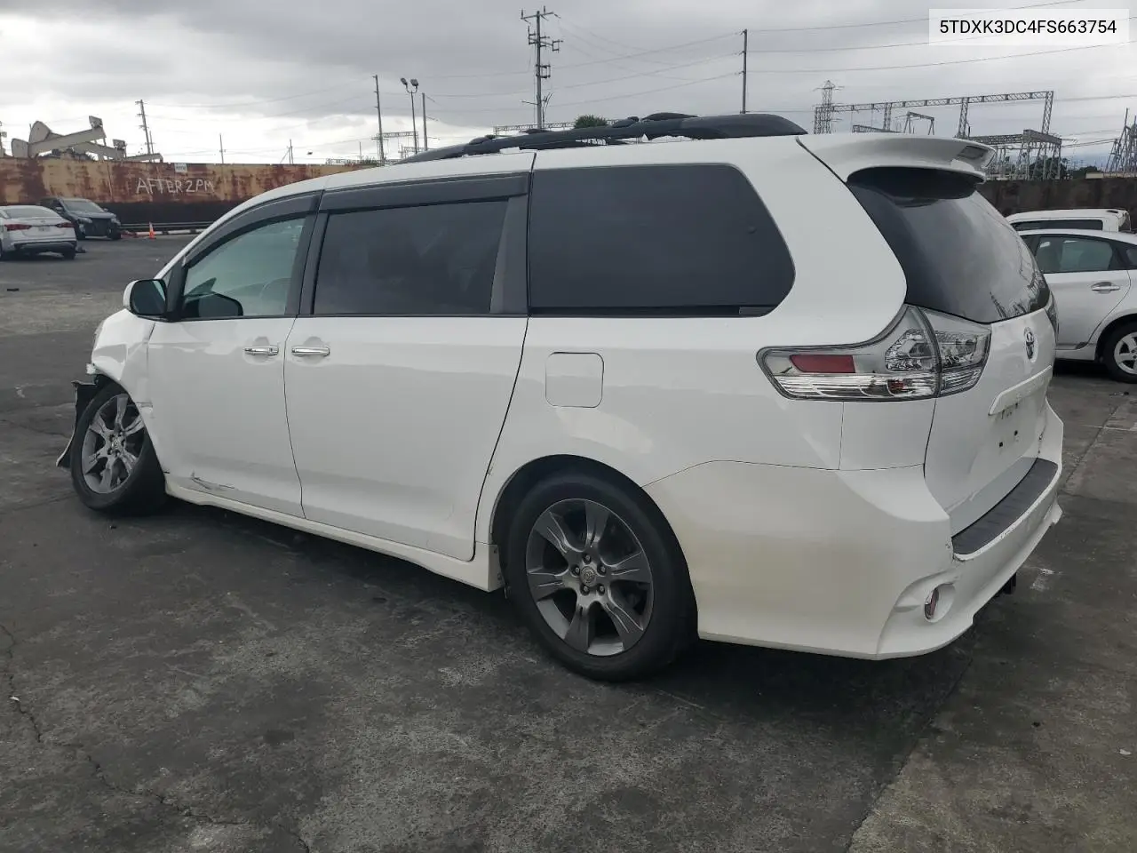 2015 Toyota Sienna Sport VIN: 5TDXK3DC4FS663754 Lot: 65745835