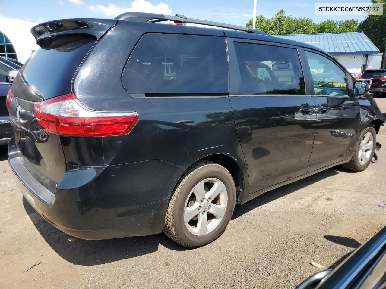 2015 Toyota Sienna Le VIN: 5TDKK3DC6FS592177 Lot: 65918235