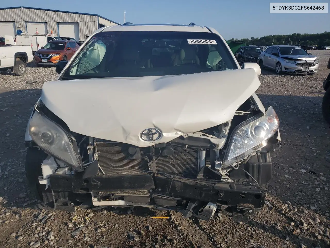 2015 Toyota Sienna Xle VIN: 5TDYK3DC2FS642468 Lot: 65995925