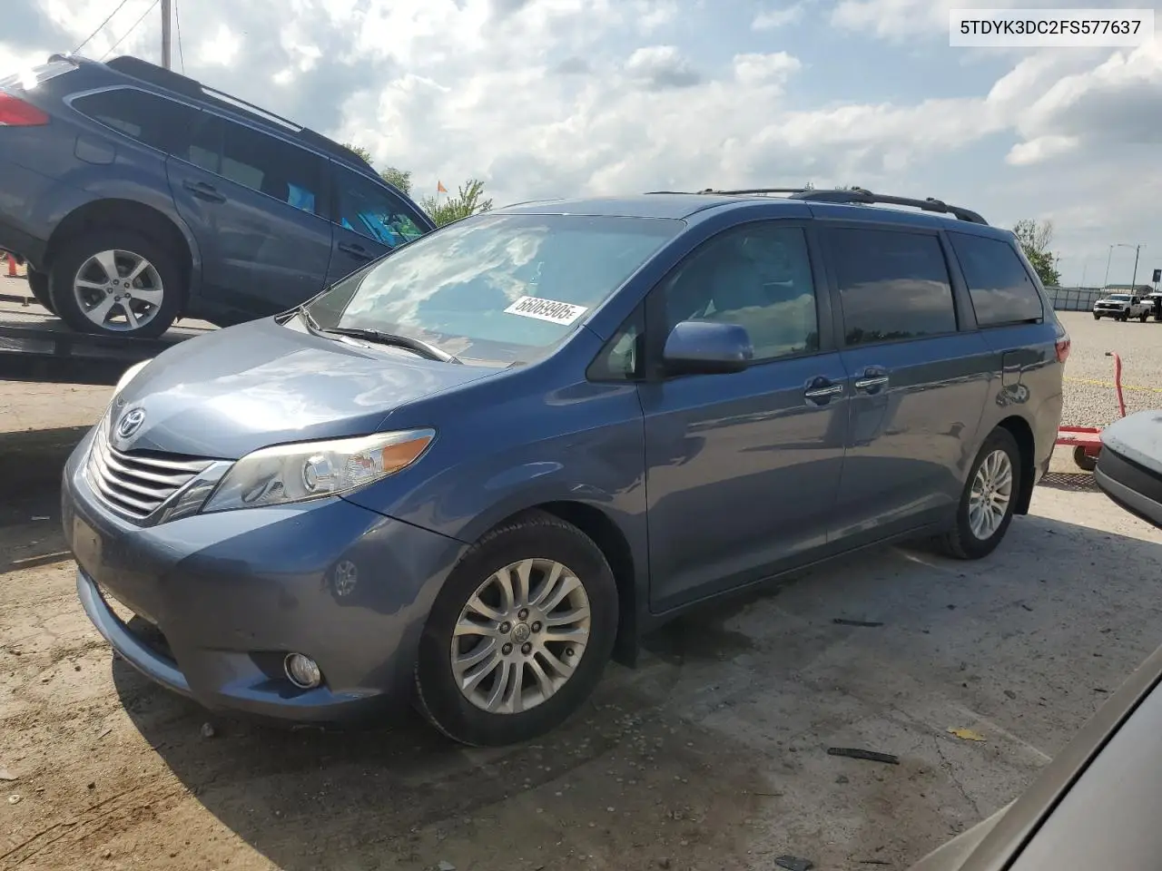 2015 Toyota Sienna Xle VIN: 5TDYK3DC2FS577637 Lot: 66069905