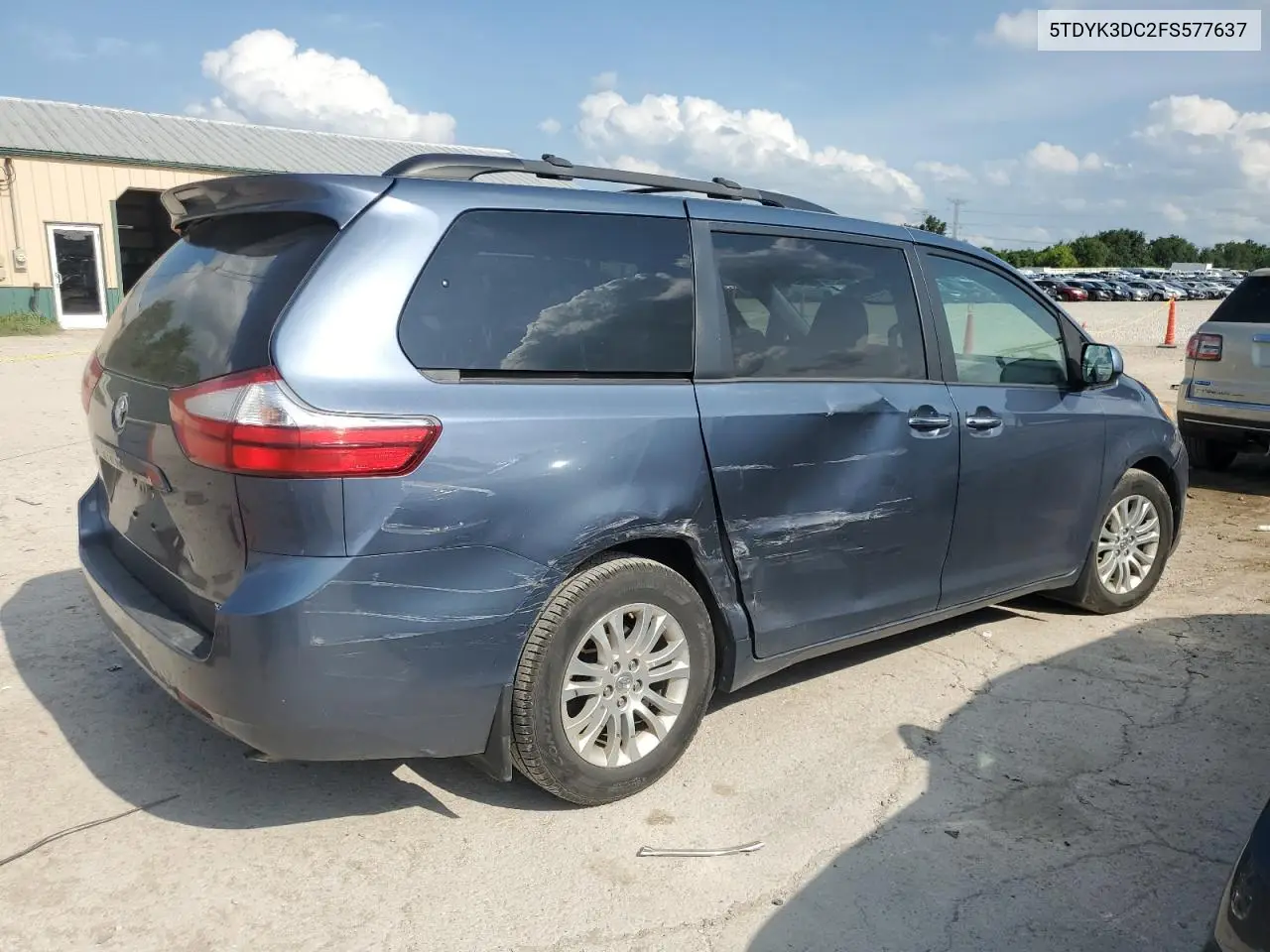 2015 Toyota Sienna Xle VIN: 5TDYK3DC2FS577637 Lot: 66069905