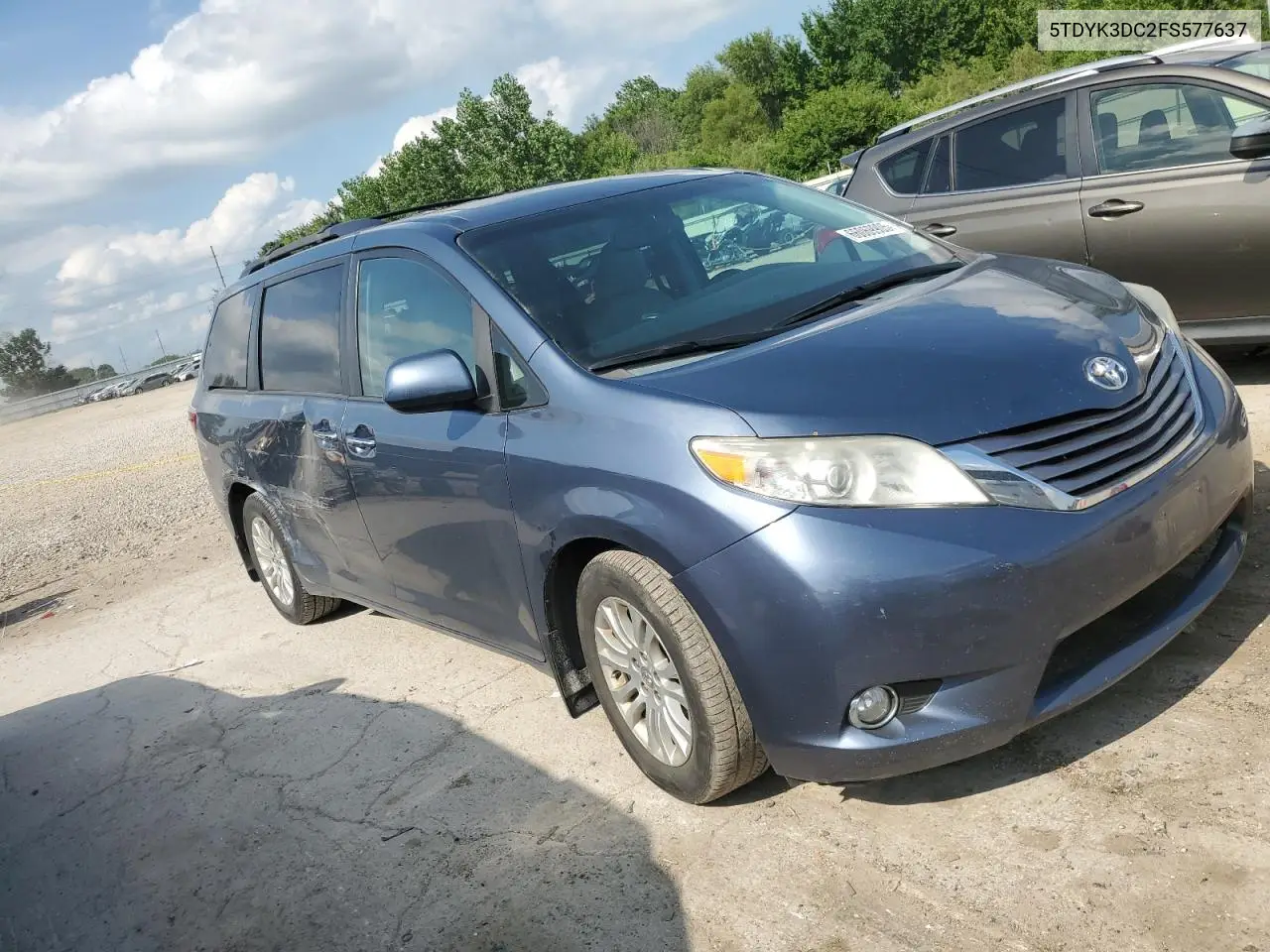 2015 Toyota Sienna Xle VIN: 5TDYK3DC2FS577637 Lot: 66069905