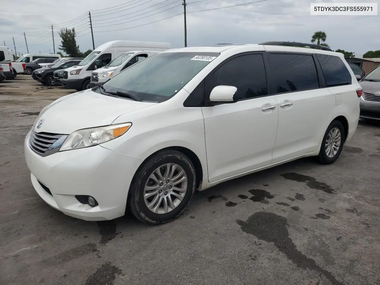 2015 Toyota Sienna Xle VIN: 5TDYK3DC3FS555971 Lot: 66280105