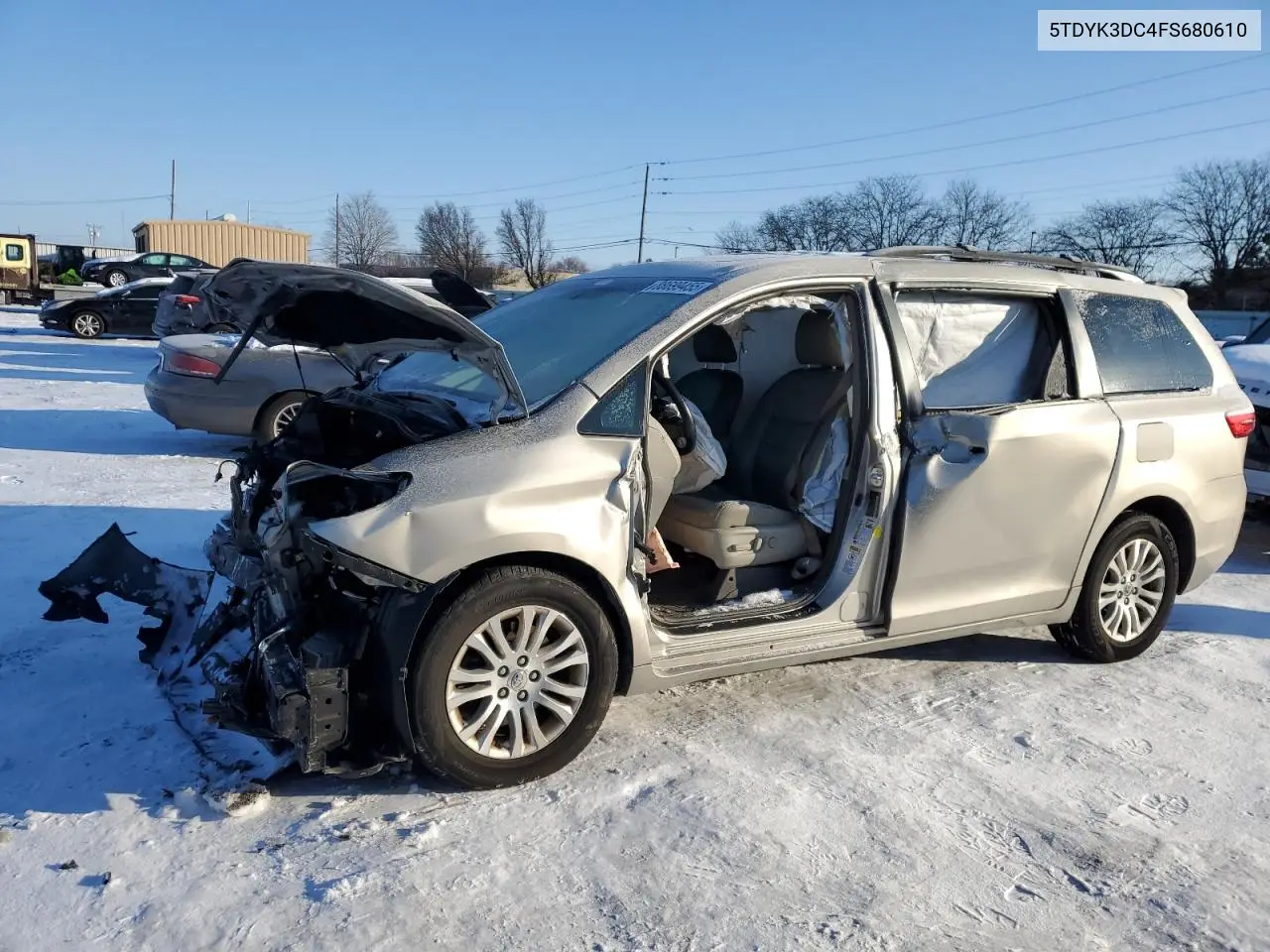 2015 Toyota Sienna Xle VIN: 5TDYK3DC4FS680610 Lot: 88699455