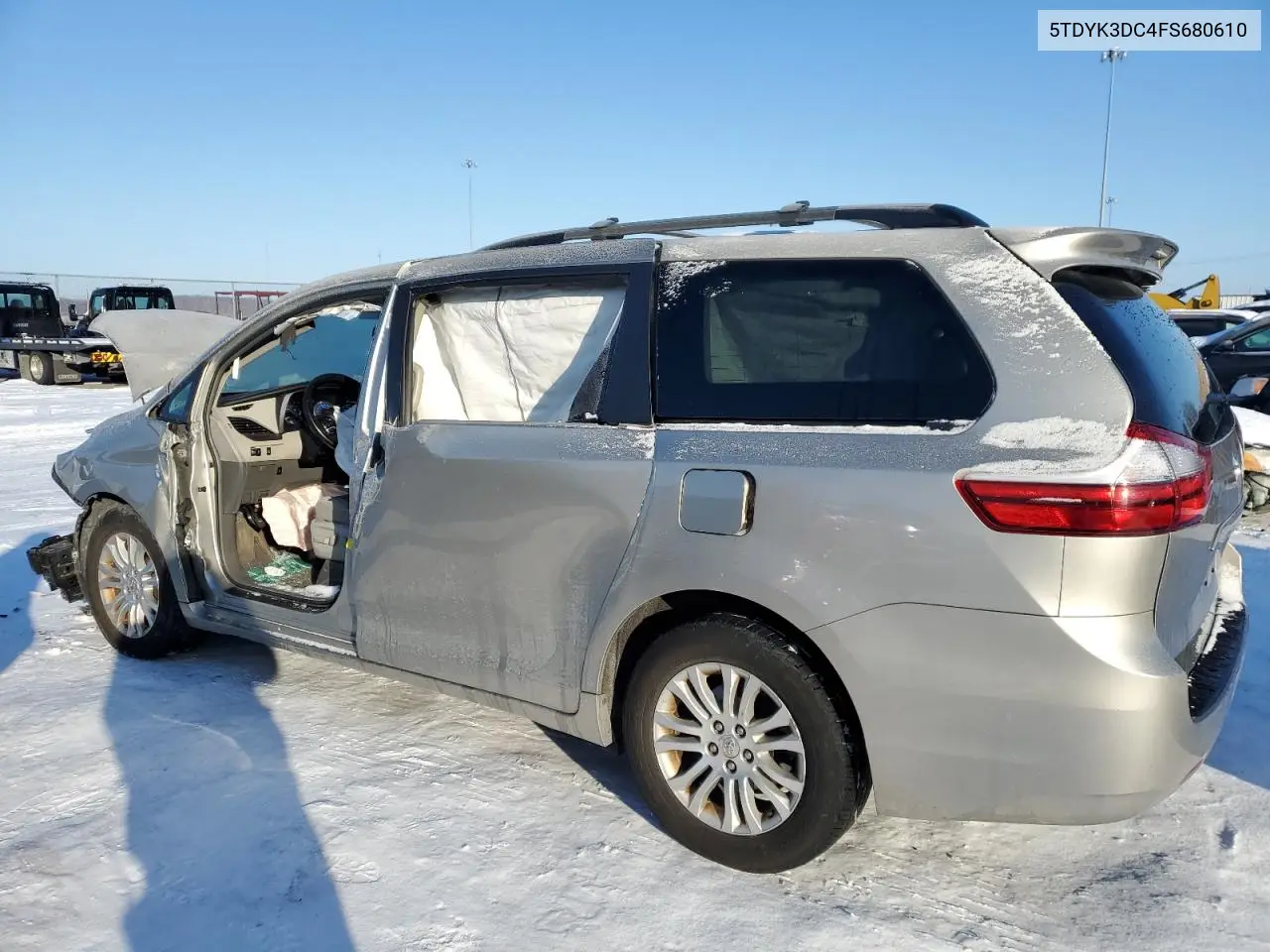 2015 Toyota Sienna Xle VIN: 5TDYK3DC4FS680610 Lot: 88699455