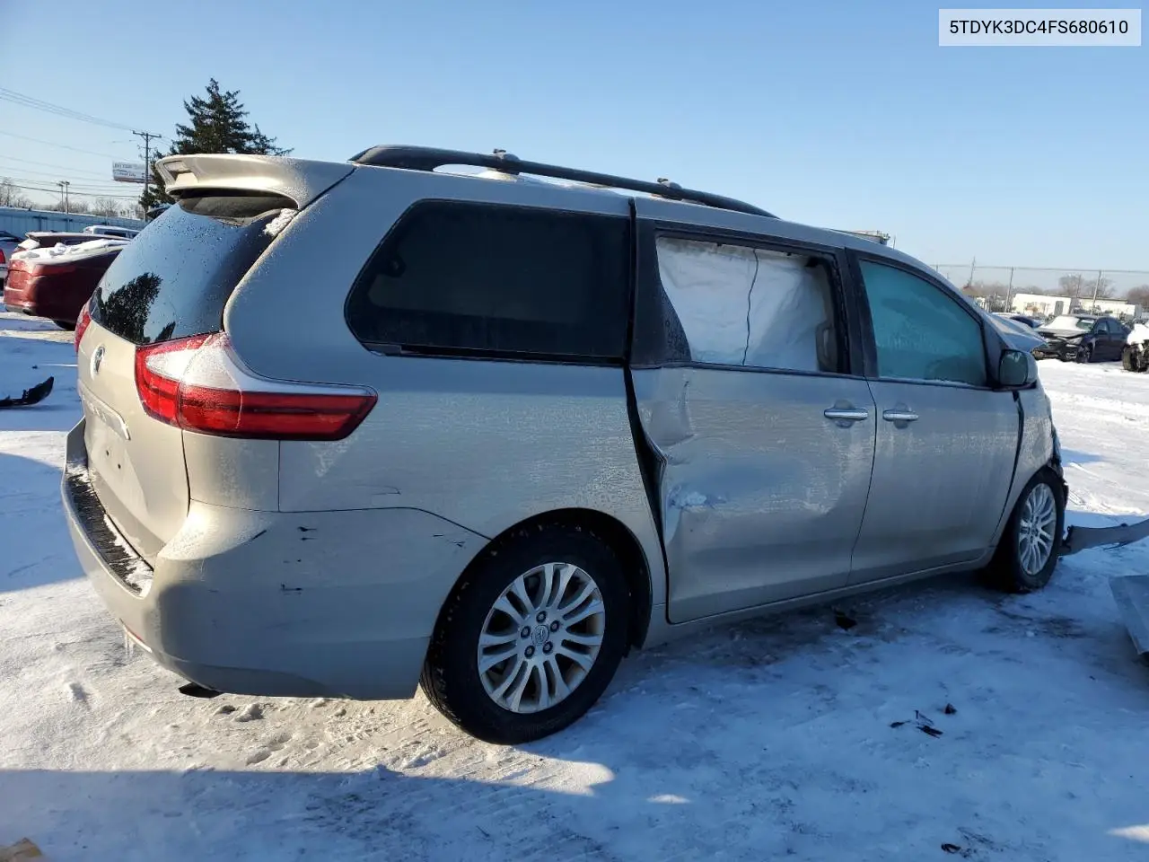 2015 Toyota Sienna Xle VIN: 5TDYK3DC4FS680610 Lot: 88699455