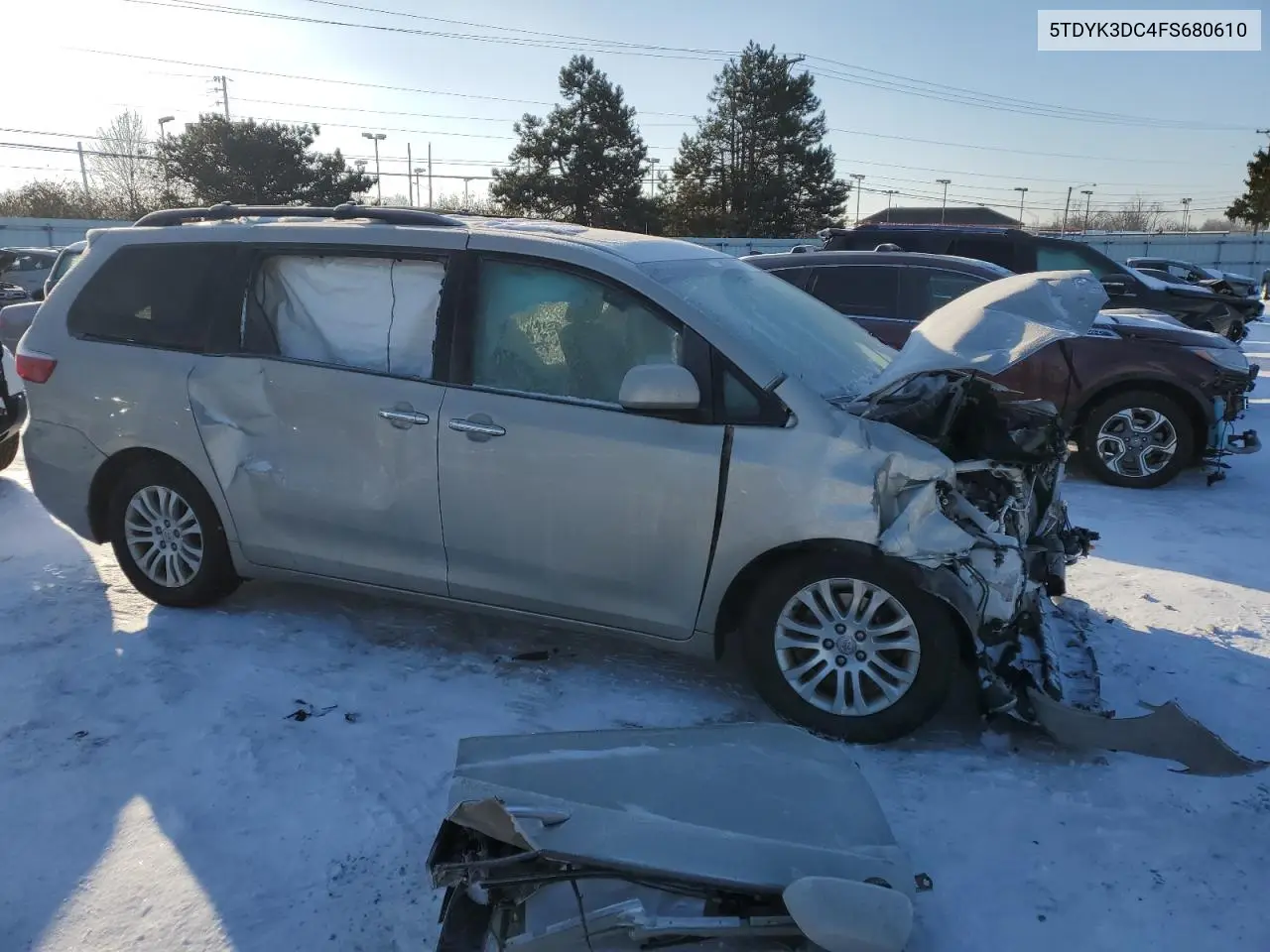 2015 Toyota Sienna Xle VIN: 5TDYK3DC4FS680610 Lot: 88699455