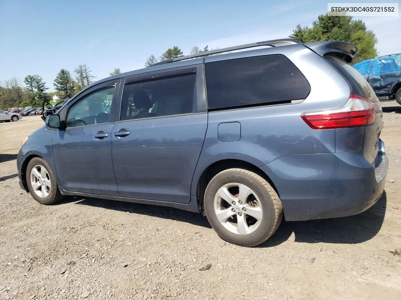 2016 Toyota Sienna Le VIN: 5TDKK3DC4GS721552 Lot: 54217865