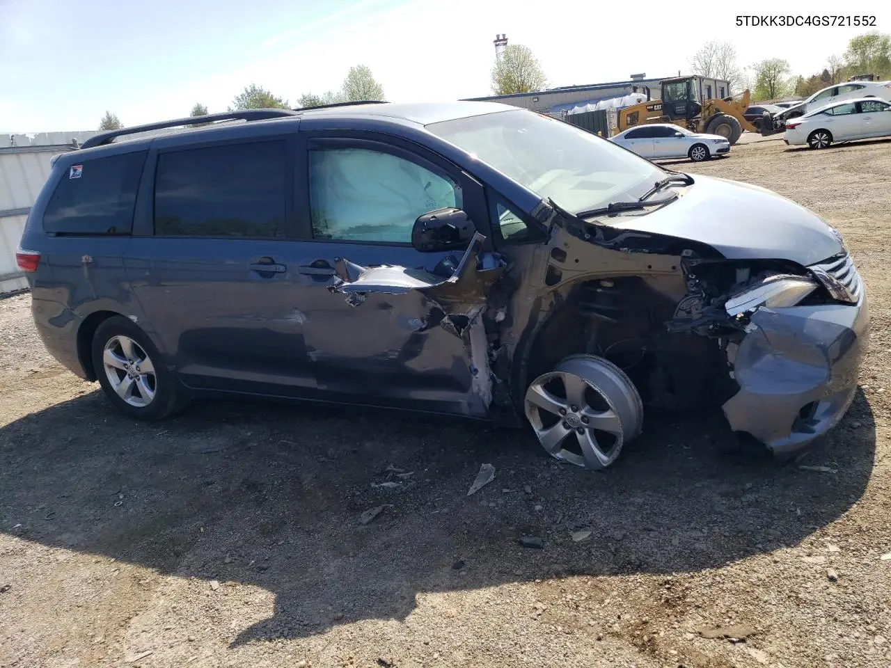 2016 Toyota Sienna Le VIN: 5TDKK3DC4GS721552 Lot: 54217865