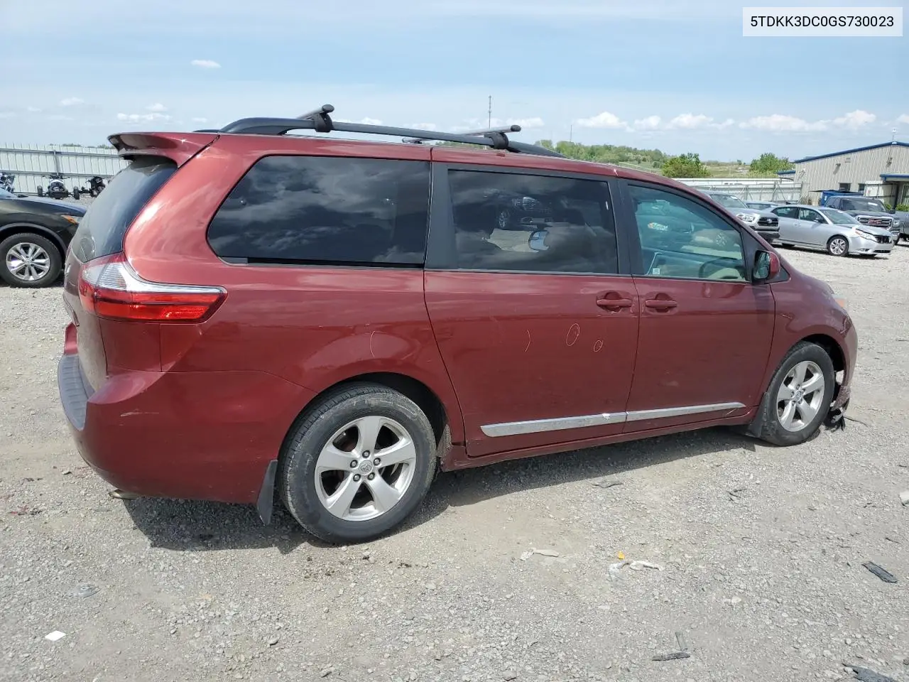 2016 Toyota Sienna Le VIN: 5TDKK3DC0GS730023 Lot: 54309485