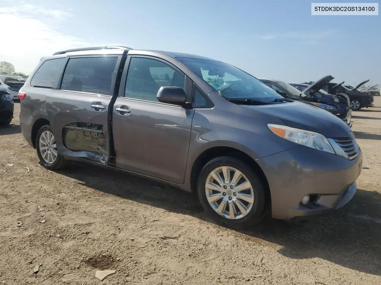2016 Toyota Sienna Xle VIN: 5TDDK3DC2GS134100 Lot: 56473685