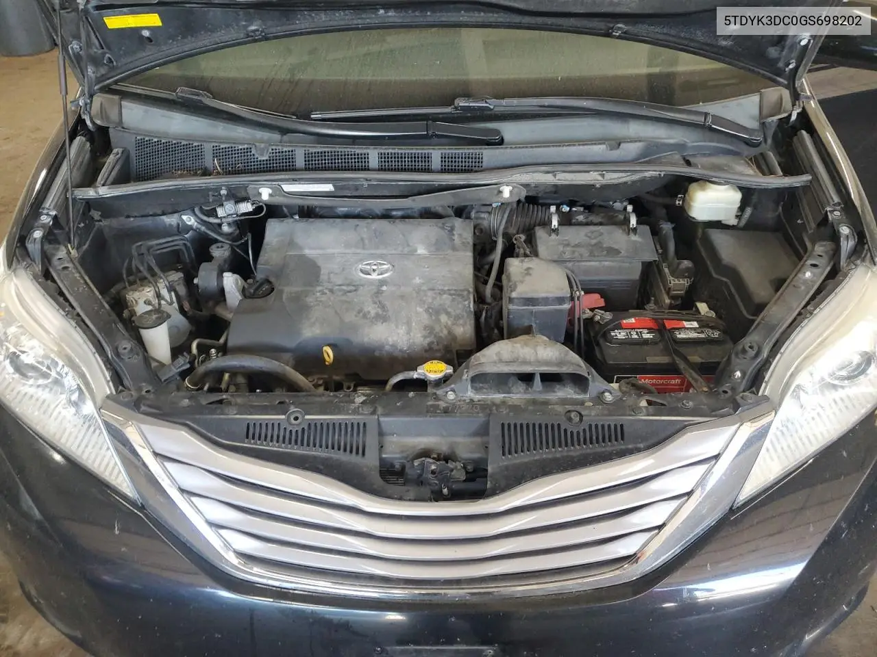 2016 Toyota Sienna Xle VIN: 5TDYK3DC0GS698202 Lot: 56624055