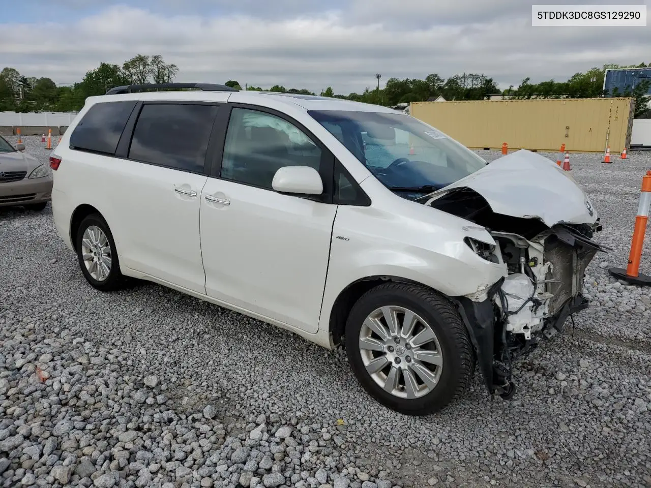 2016 Toyota Sienna Xle VIN: 5TDDK3DC8GS129290 Lot: 57039465