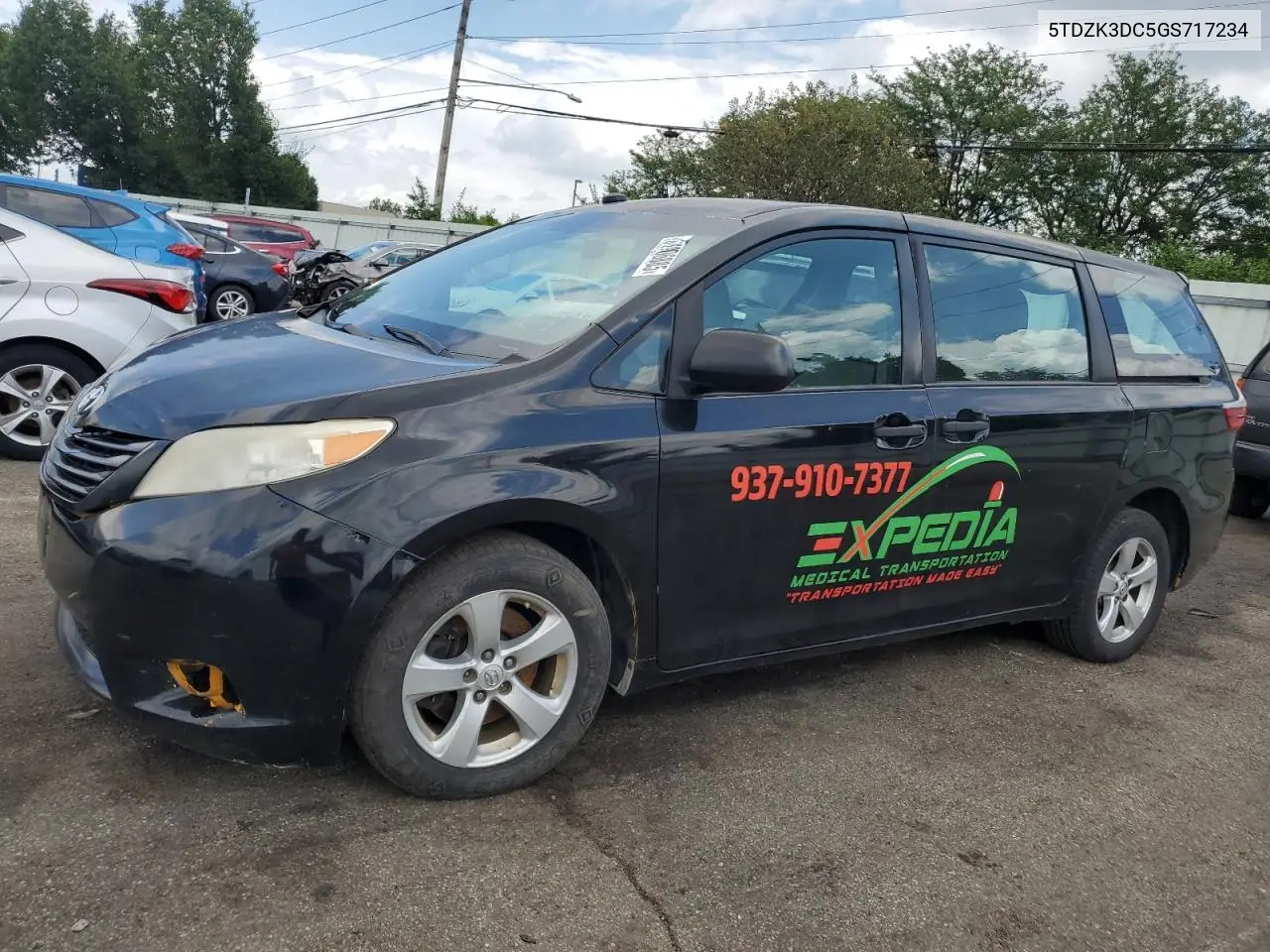 2016 Toyota Sienna VIN: 5TDZK3DC5GS717234 Lot: 61906885