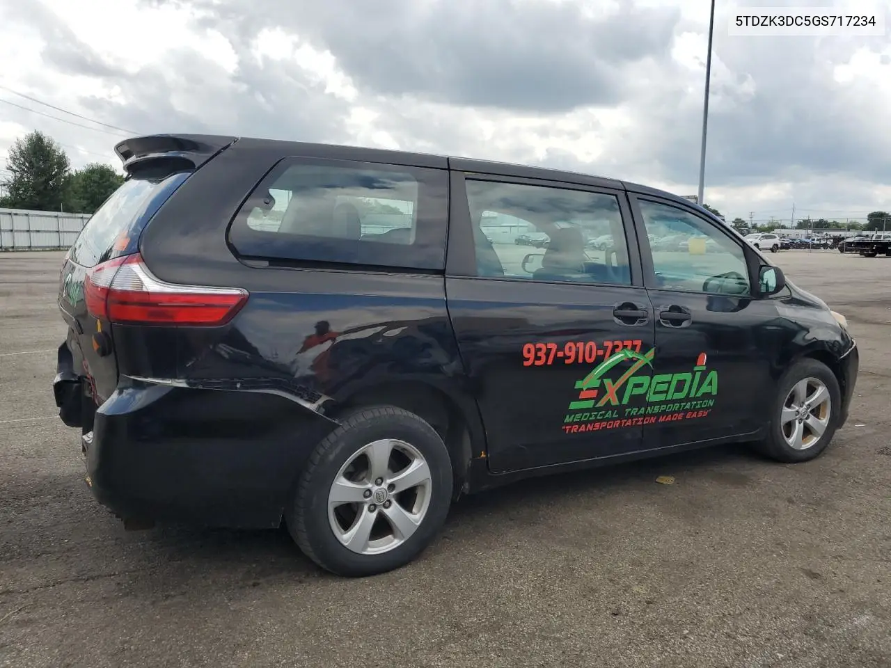 2016 Toyota Sienna VIN: 5TDZK3DC5GS717234 Lot: 61906885