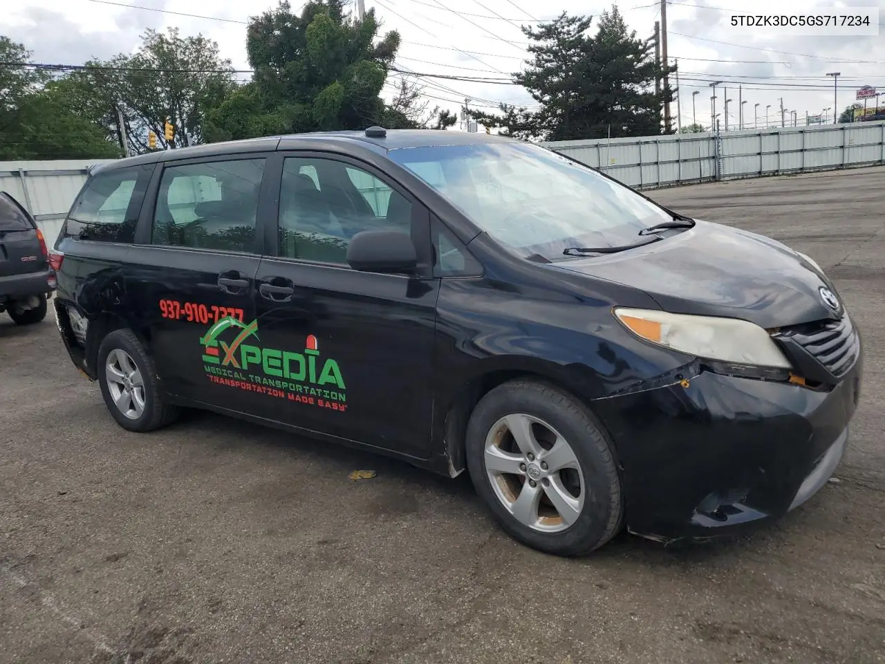 2016 Toyota Sienna VIN: 5TDZK3DC5GS717234 Lot: 61906885