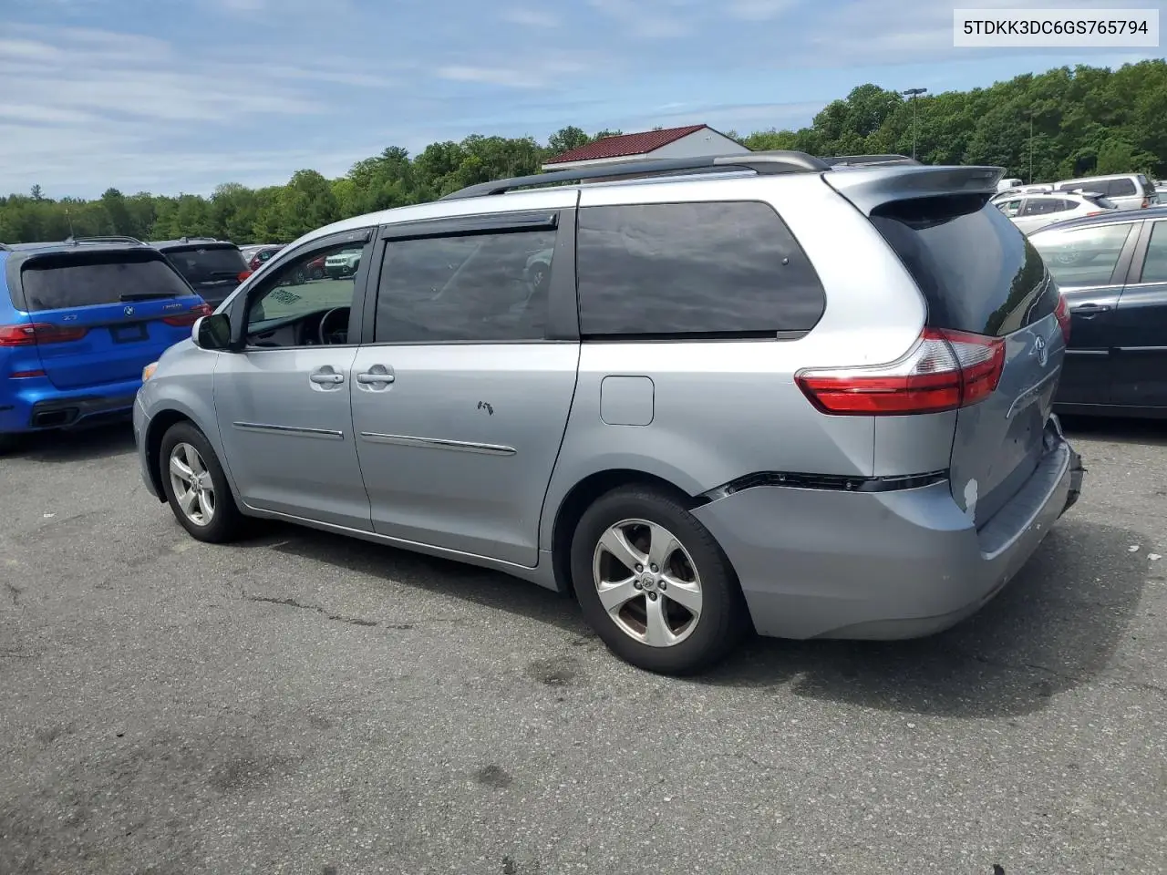 2016 Toyota Sienna Le VIN: 5TDKK3DC6GS765794 Lot: 62450375