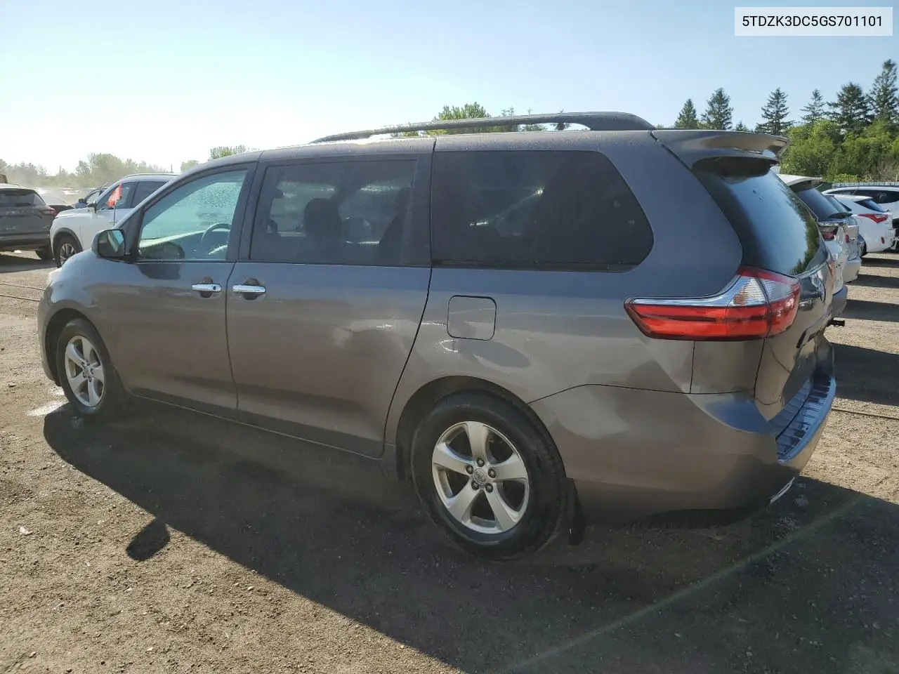 2016 Toyota Sienna VIN: 5TDZK3DC5GS701101 Lot: 62459465