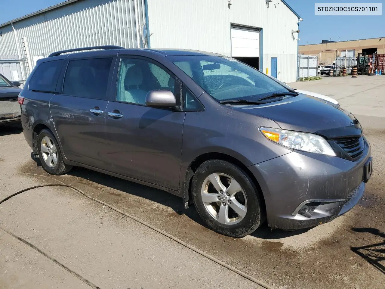2016 Toyota Sienna VIN: 5TDZK3DC5GS701101 Lot: 62459465
