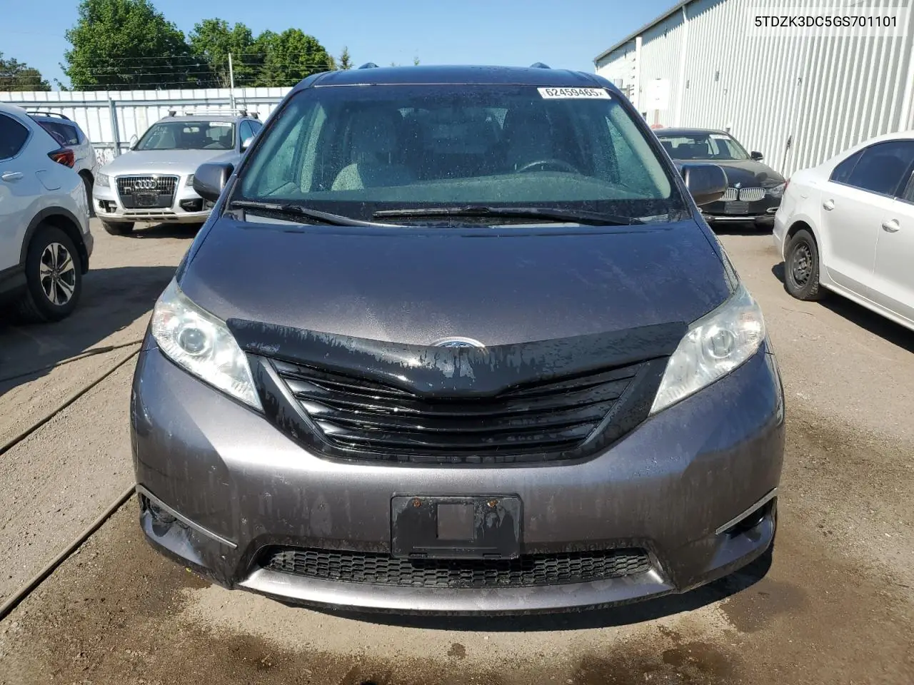 2016 Toyota Sienna VIN: 5TDZK3DC5GS701101 Lot: 62459465