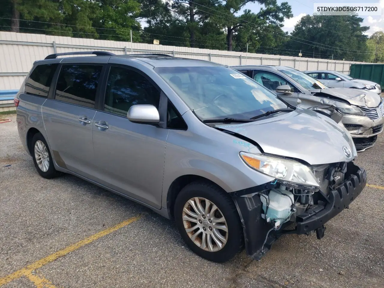 2016 Toyota Sienna Xle VIN: 5TDYK3DC5GS717200 Lot: 62924405