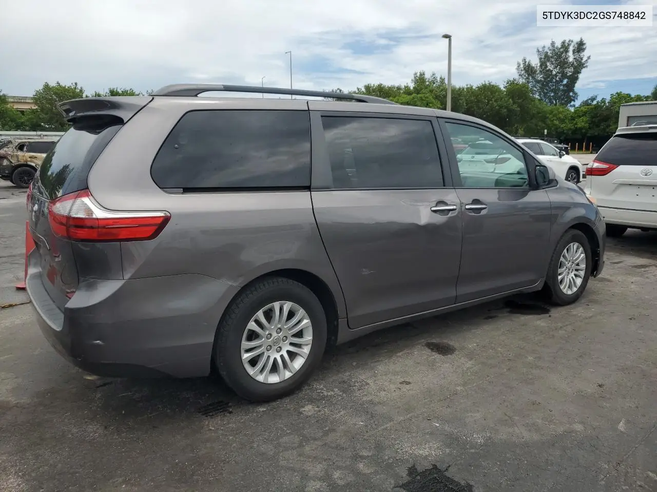 2016 Toyota Sienna Xle VIN: 5TDYK3DC2GS748842 Lot: 66277545