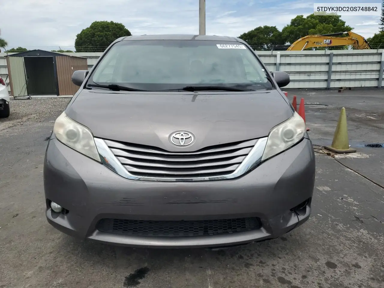 2016 Toyota Sienna Xle VIN: 5TDYK3DC2GS748842 Lot: 66277545