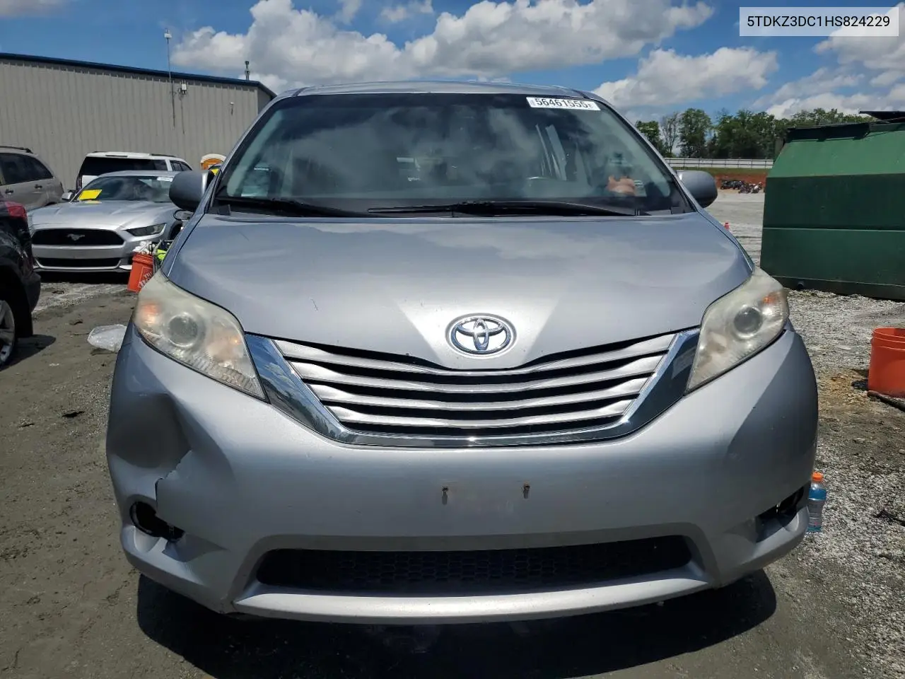 2017 Toyota Sienna Le VIN: 5TDKZ3DC1HS824229 Lot: 56461555