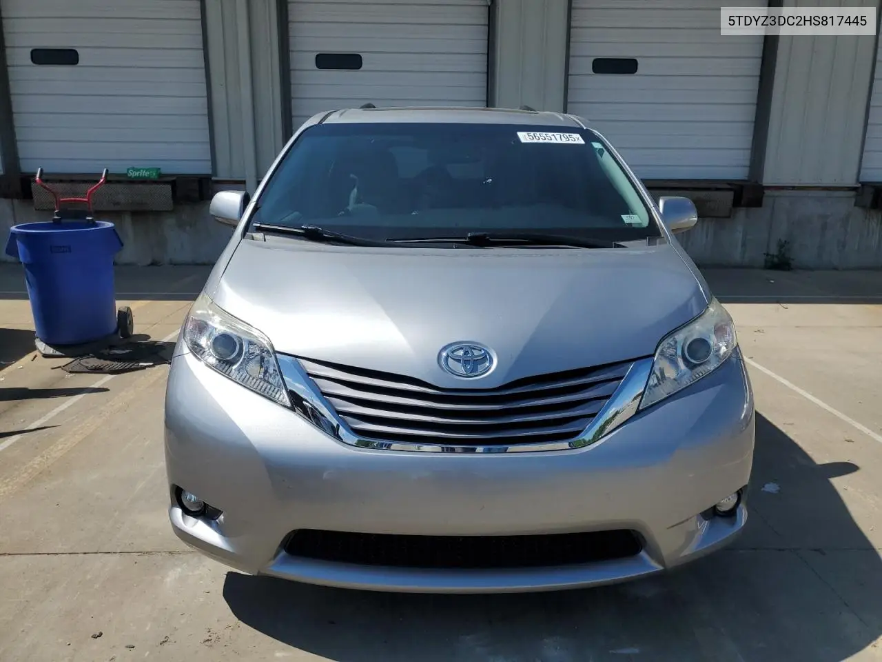 2017 Toyota Sienna Xle VIN: 5TDYZ3DC2HS817445 Lot: 56551795