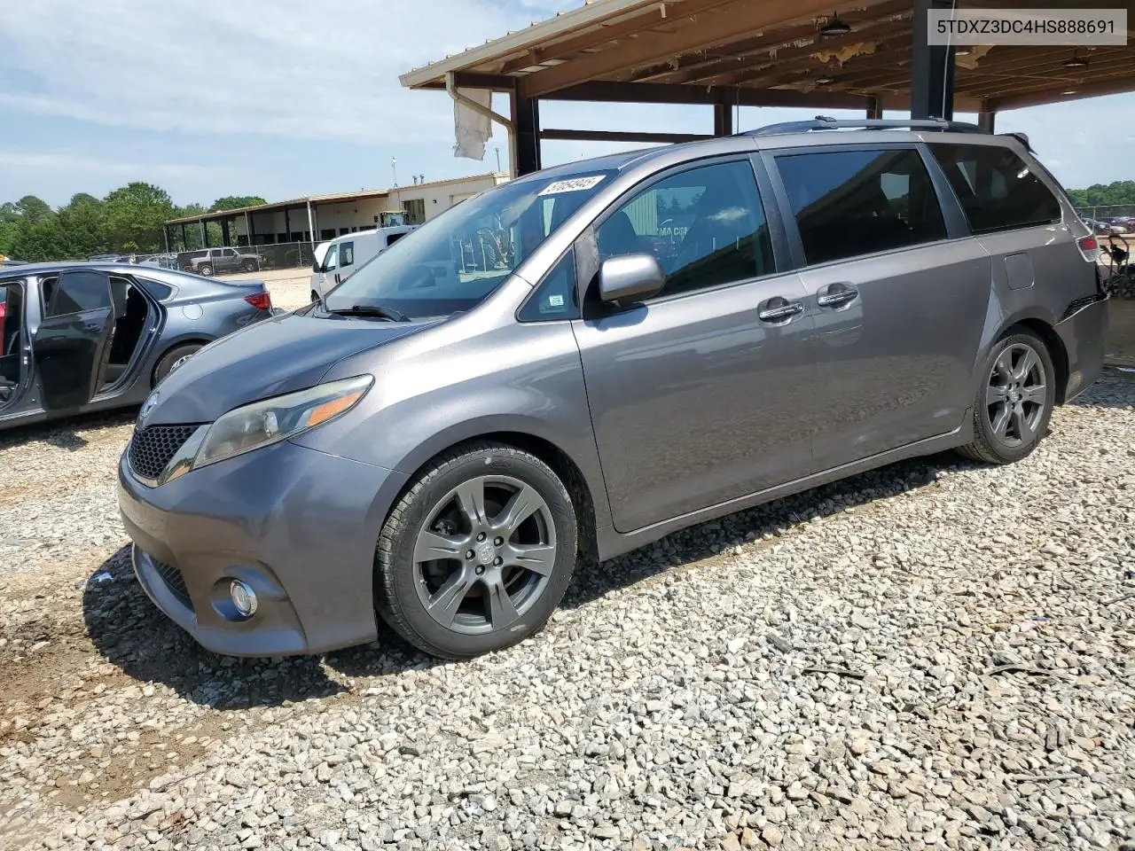 2017 Toyota Sienna Se VIN: 5TDXZ3DC4HS888691 Lot: 57054945